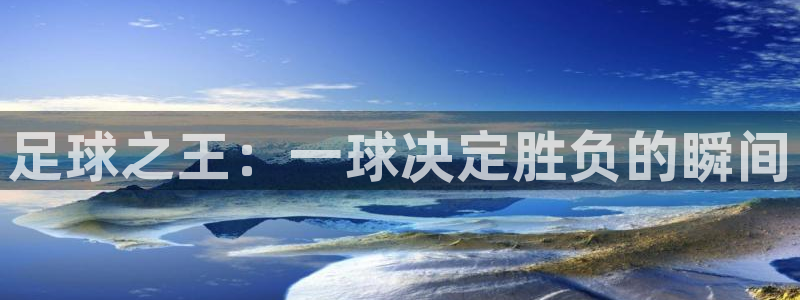  足球之王：一球决定胜负的瞬间