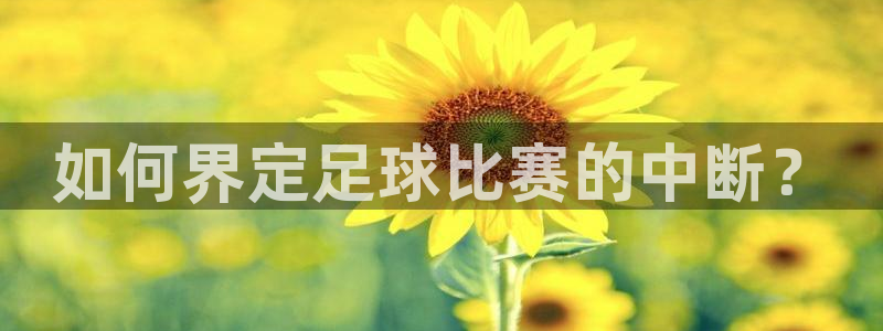 如何界定足球比赛的中断？
