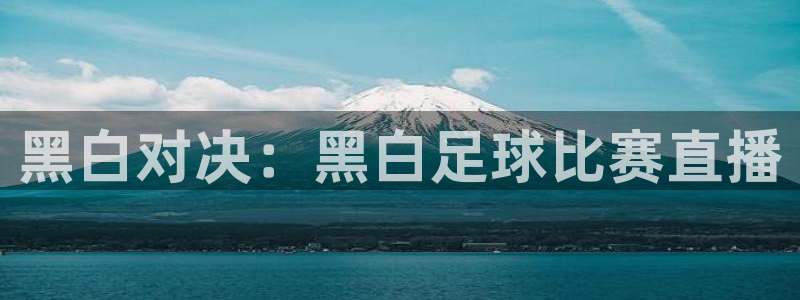 黑白对决：黑白足球比赛直播